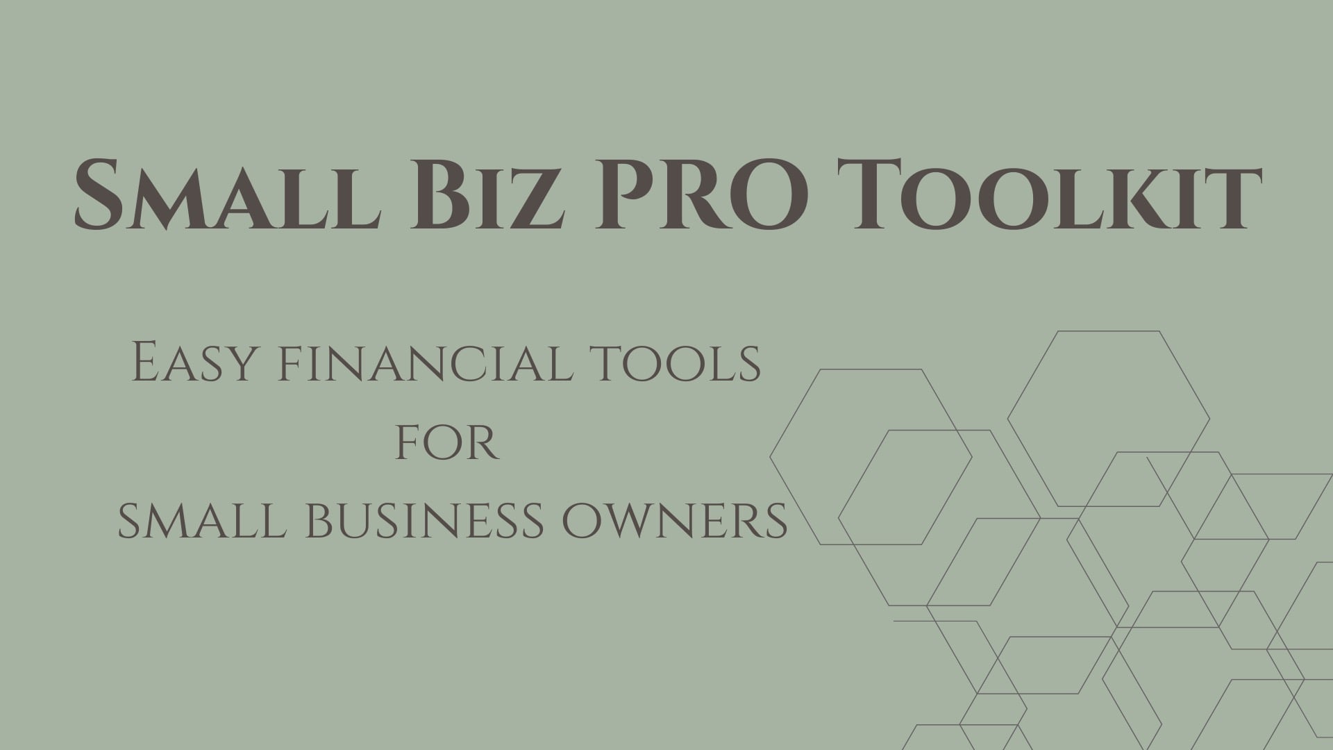 Small Biz PRO Toolkit