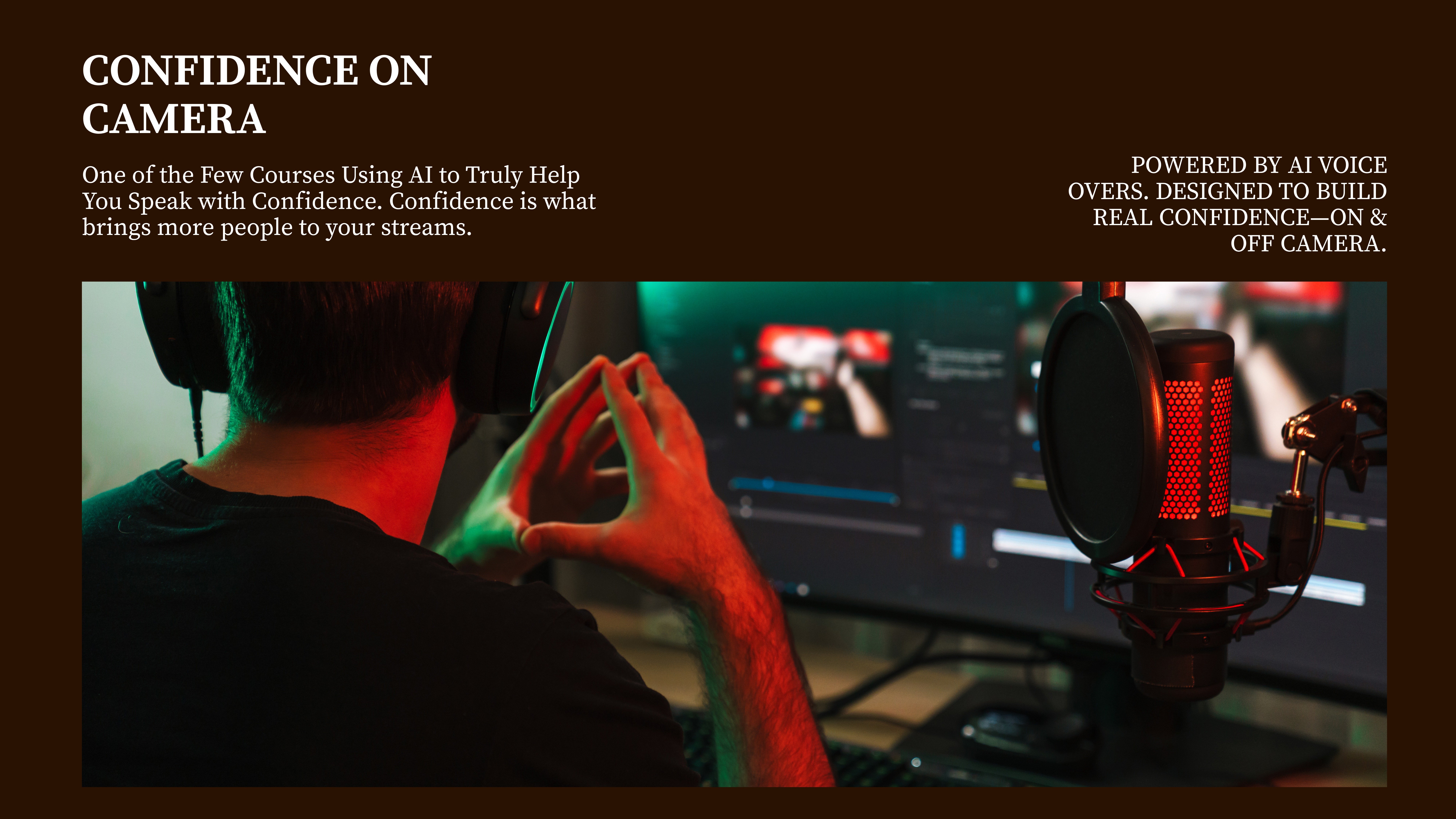 Confidence on Camera Guide