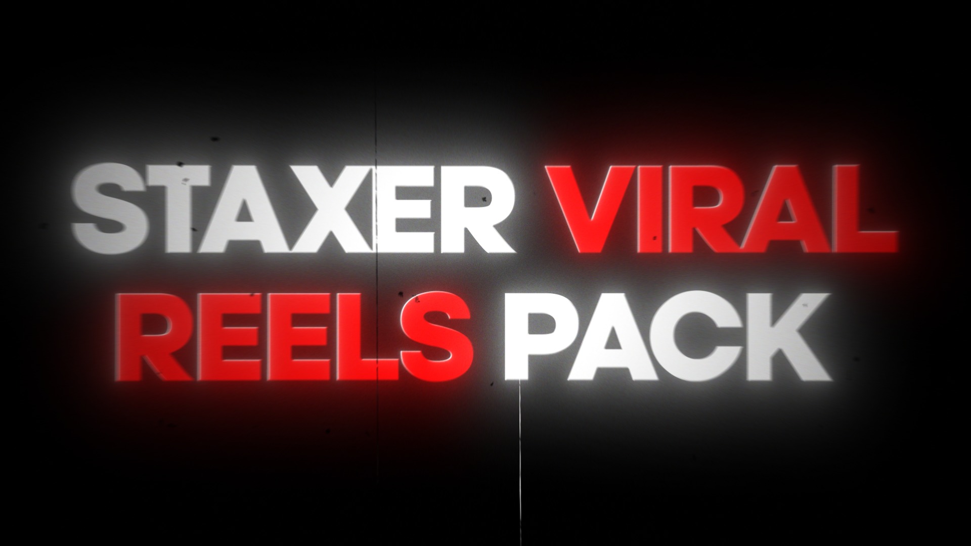 STAXER 3D REELS EDITING PACK