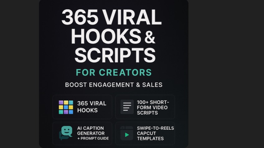 365 Viral Hooks & Scripts