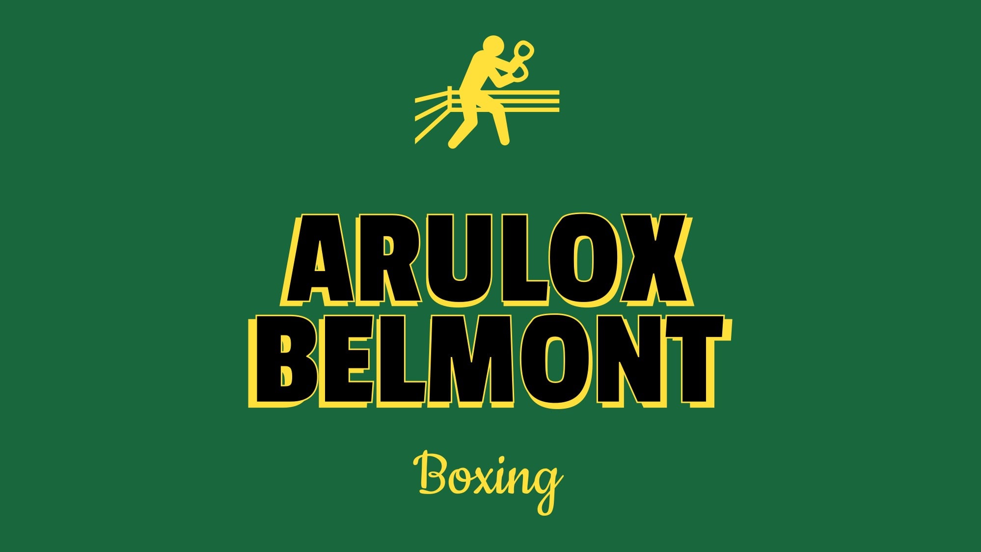 Arulox Belmont, Boxing