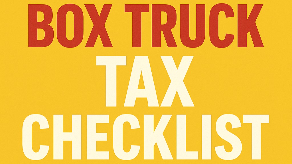 Box Truck Checklist