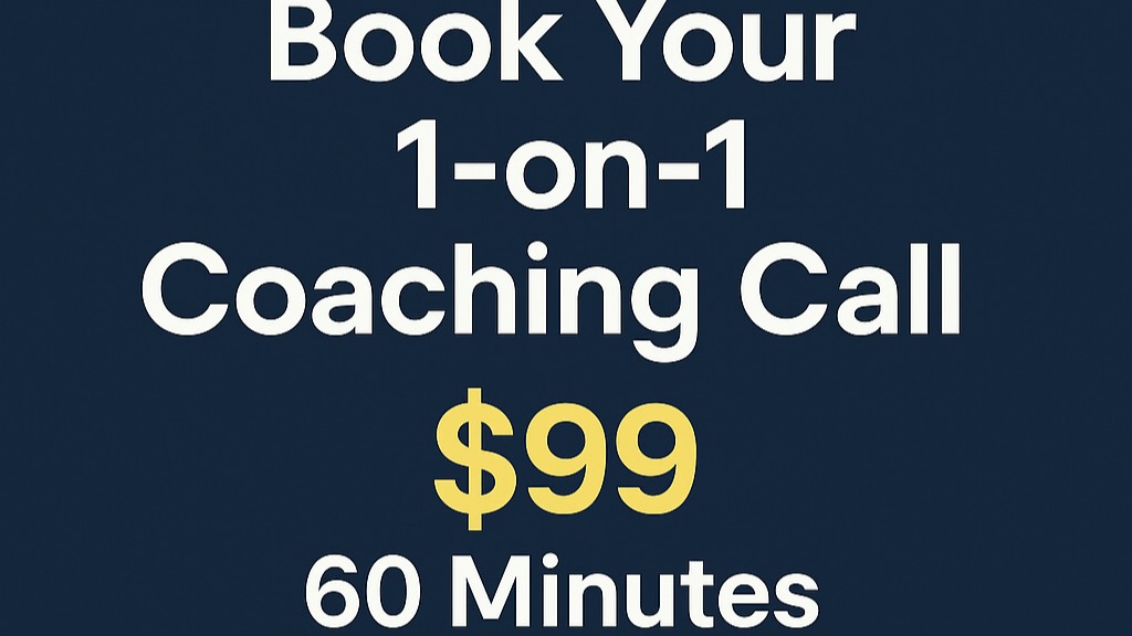 1-on-1 Coaching Call With Joe