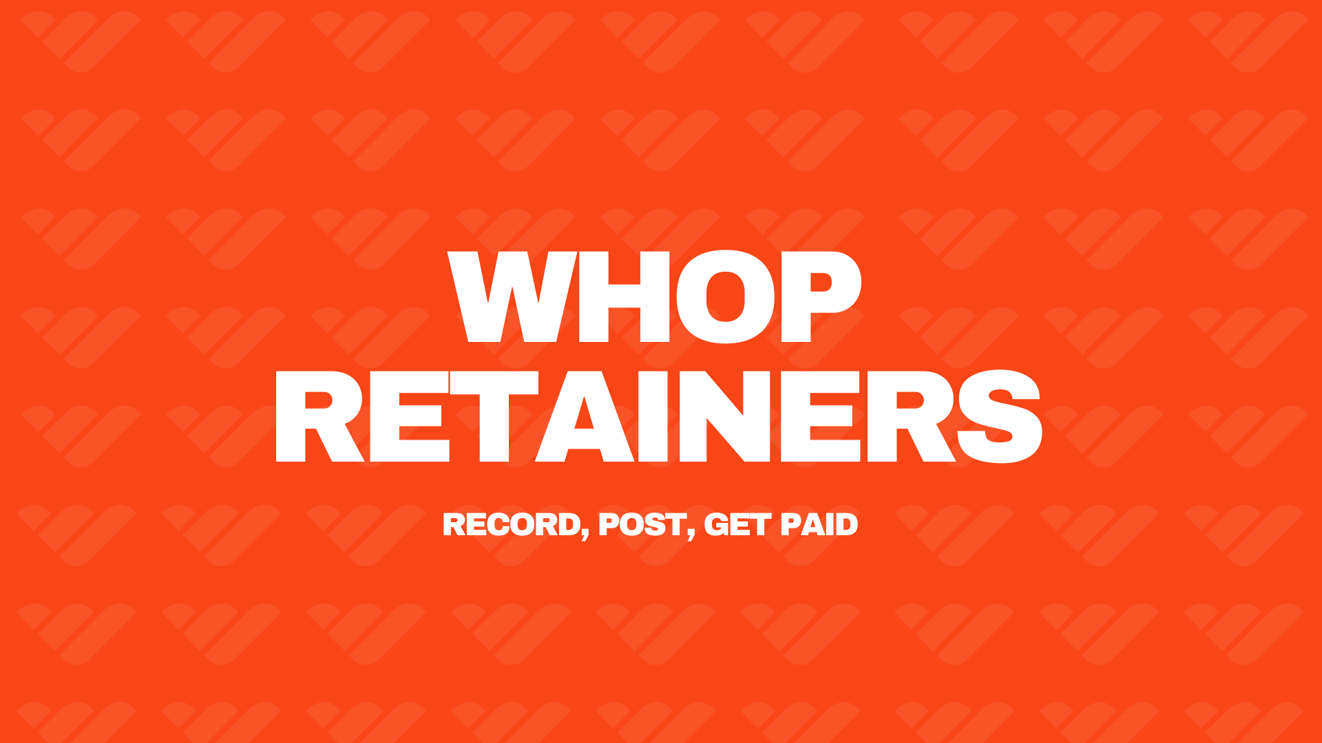 Whop UGC Retainer