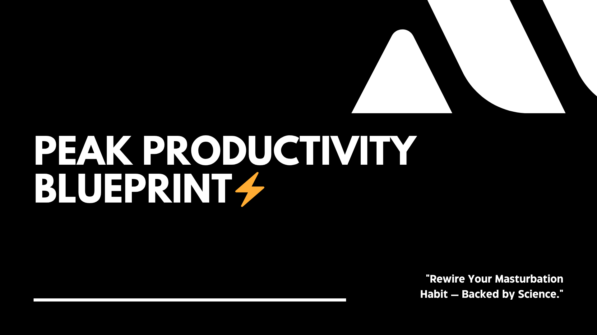 Peak Productivity Blueprint