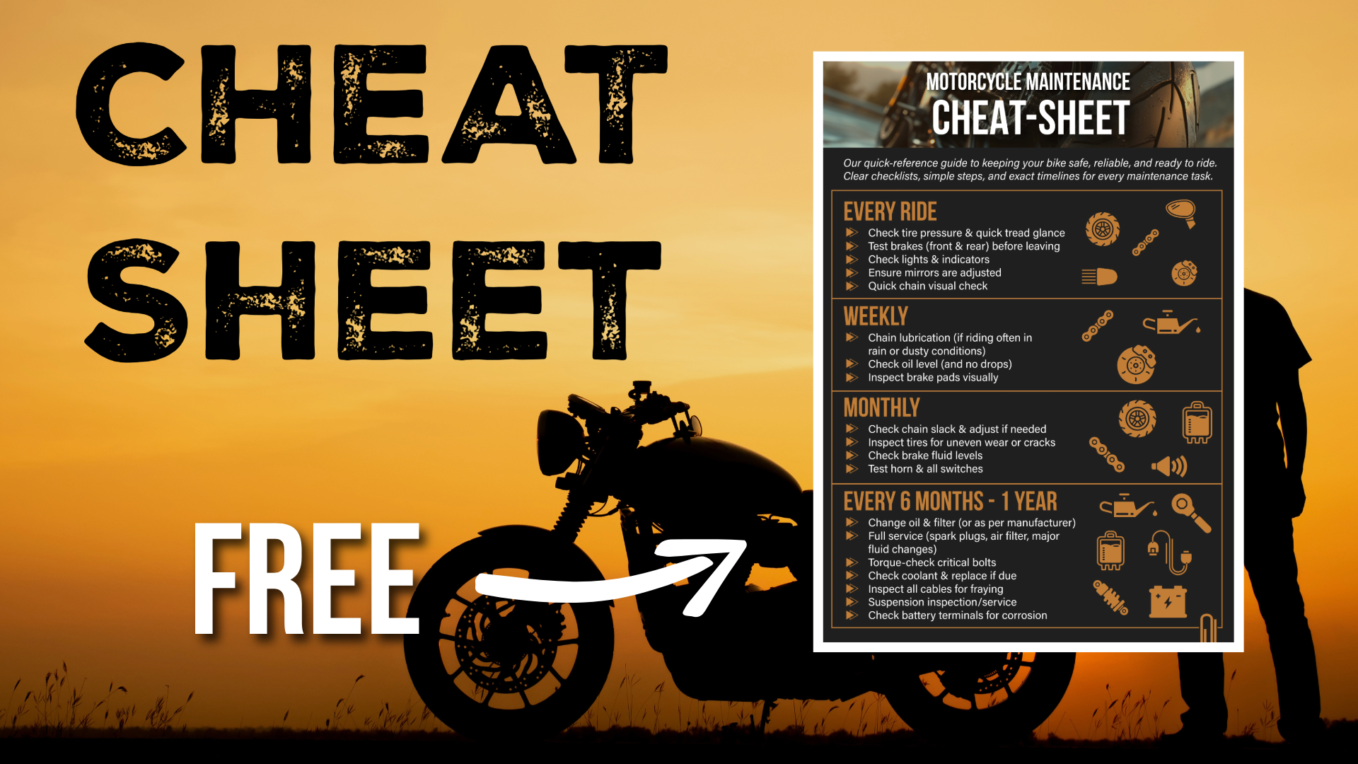 Motor maintenance sheet