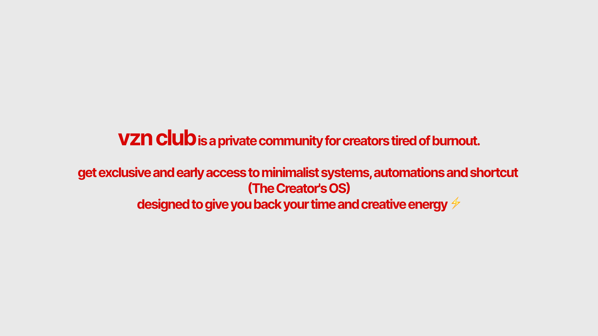 VZN club | Basic