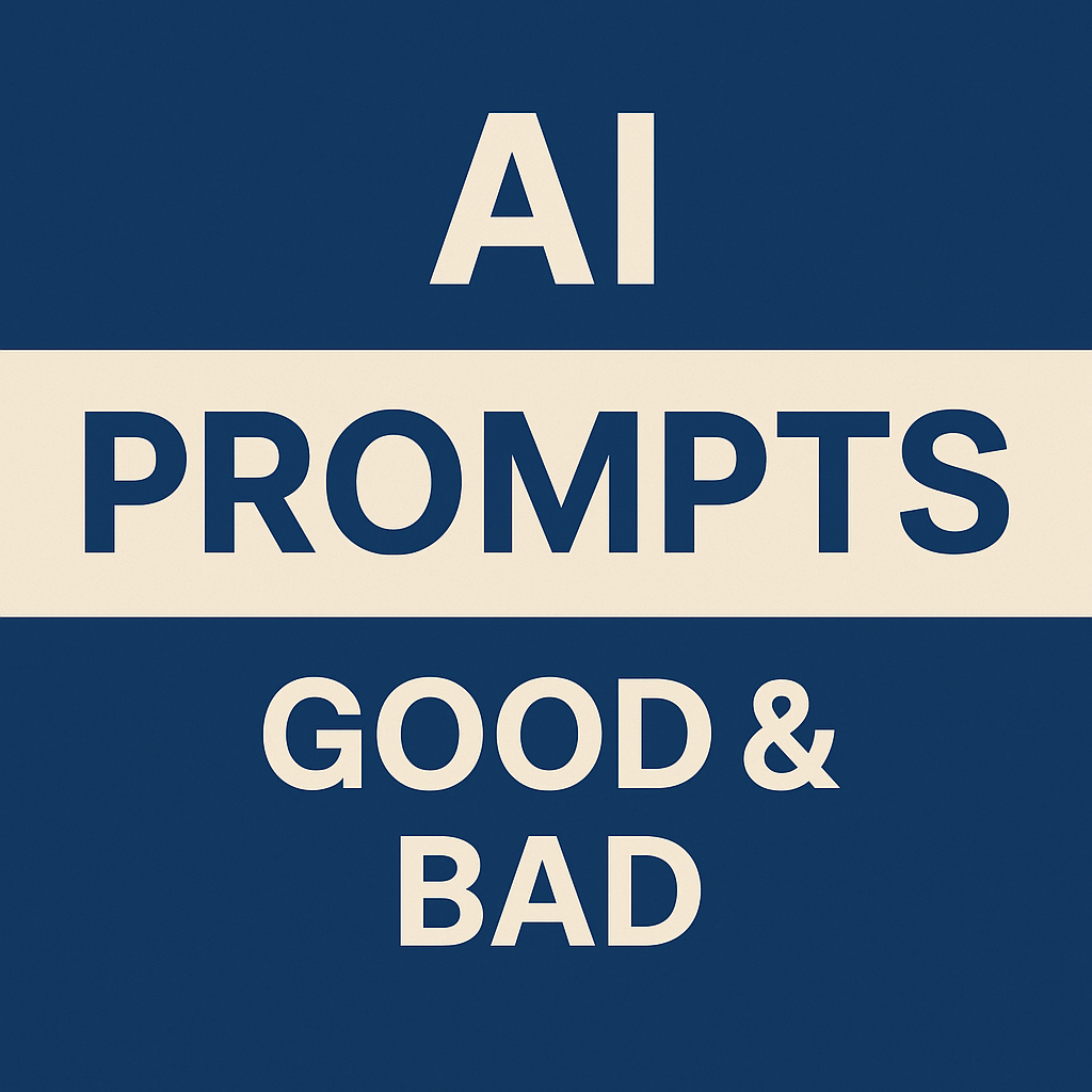 AI Prompts (Good & Bad)