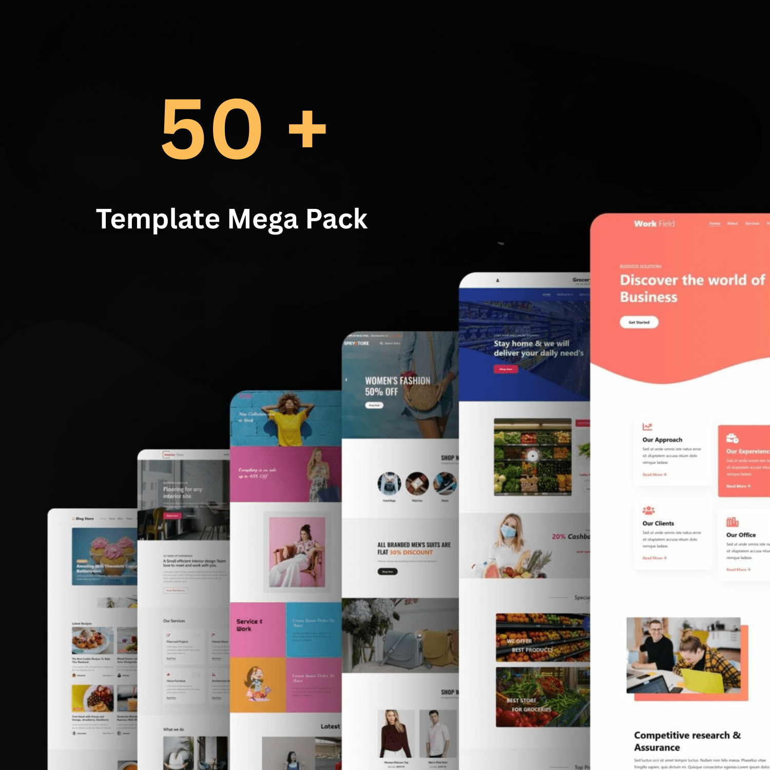 Web Design Template Mega Pack