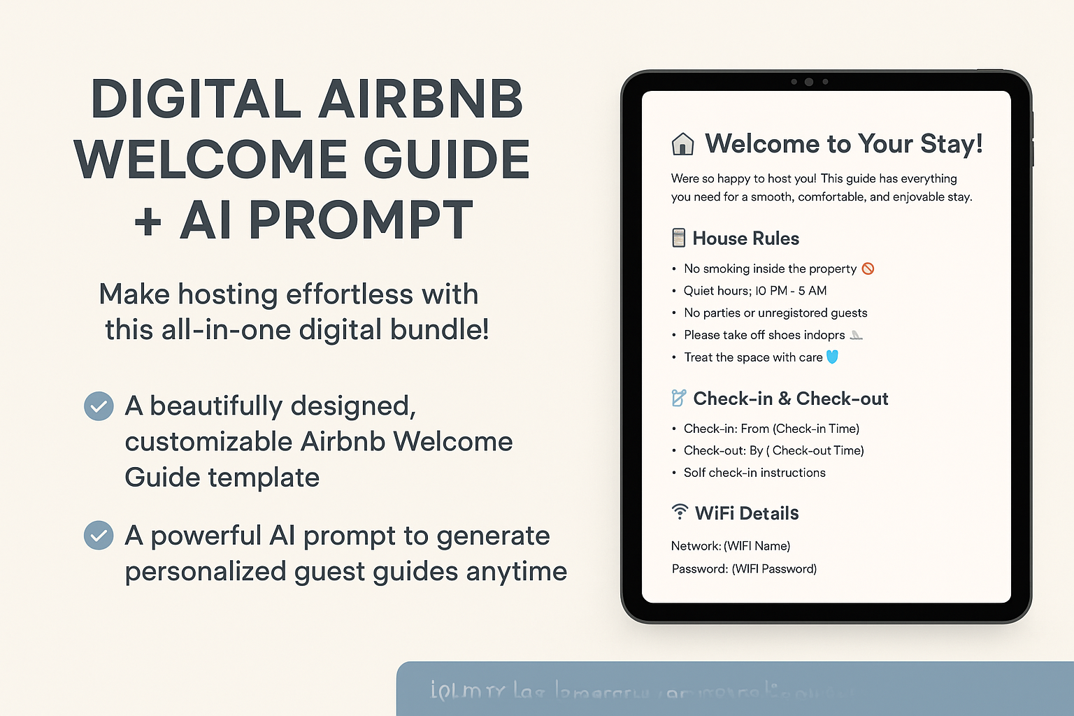 Digital AirBNB Welcome Guide