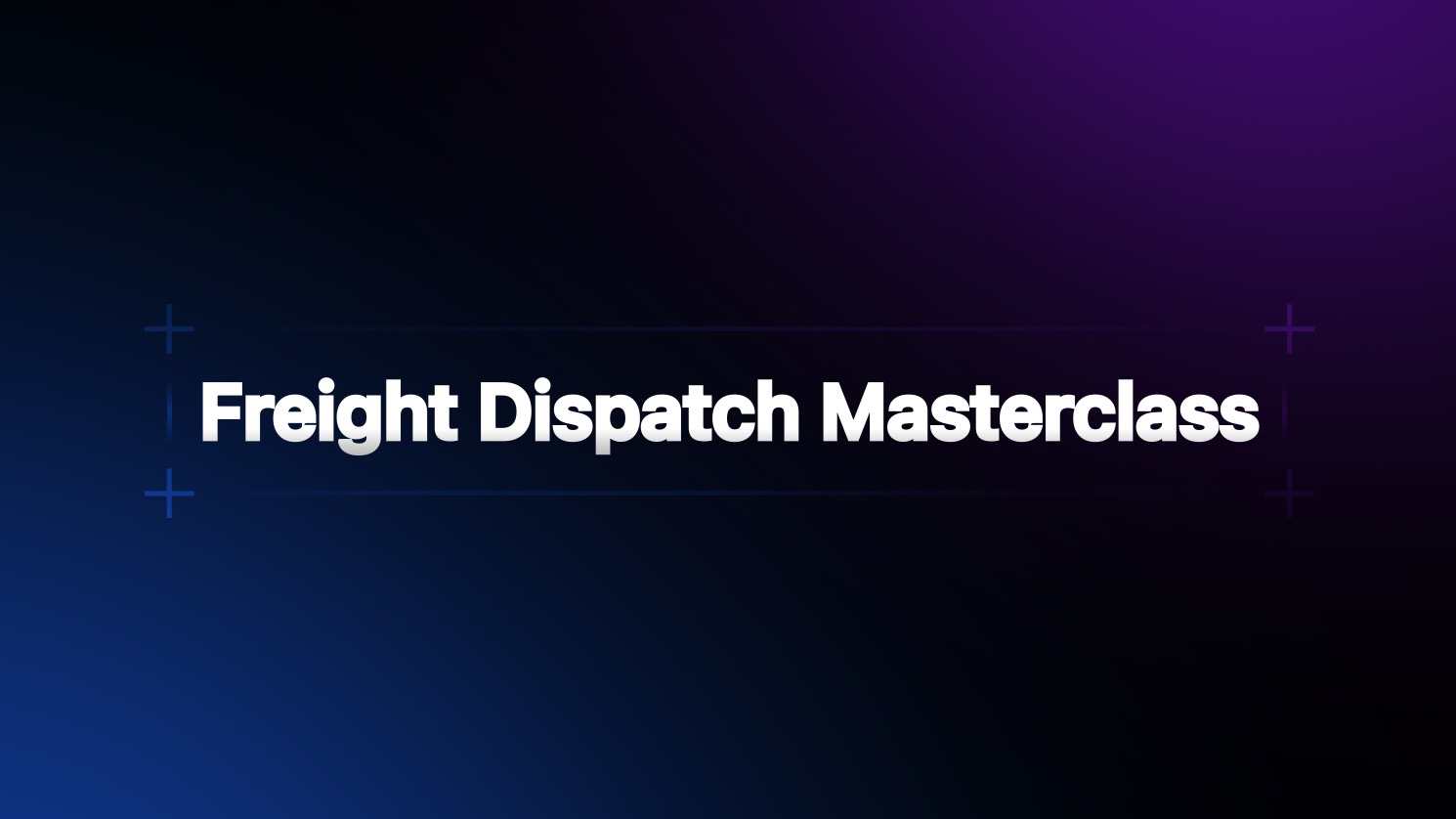 Trucking Industry Masterclass