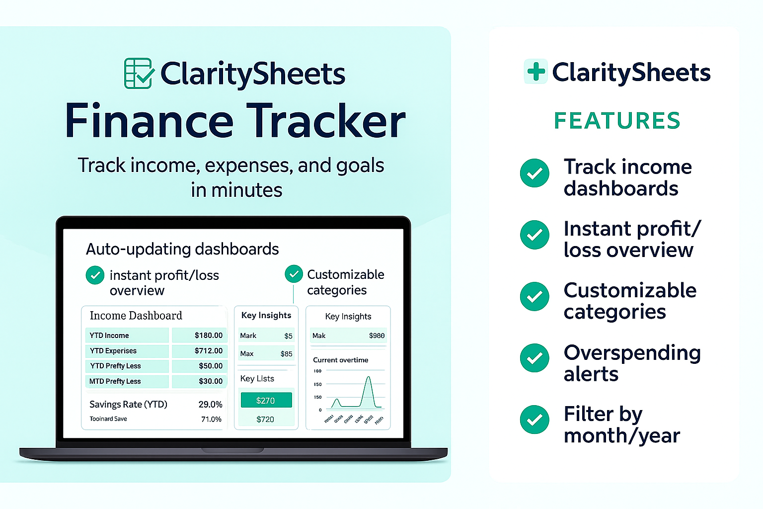 ClaritySheets: Finance Tracker