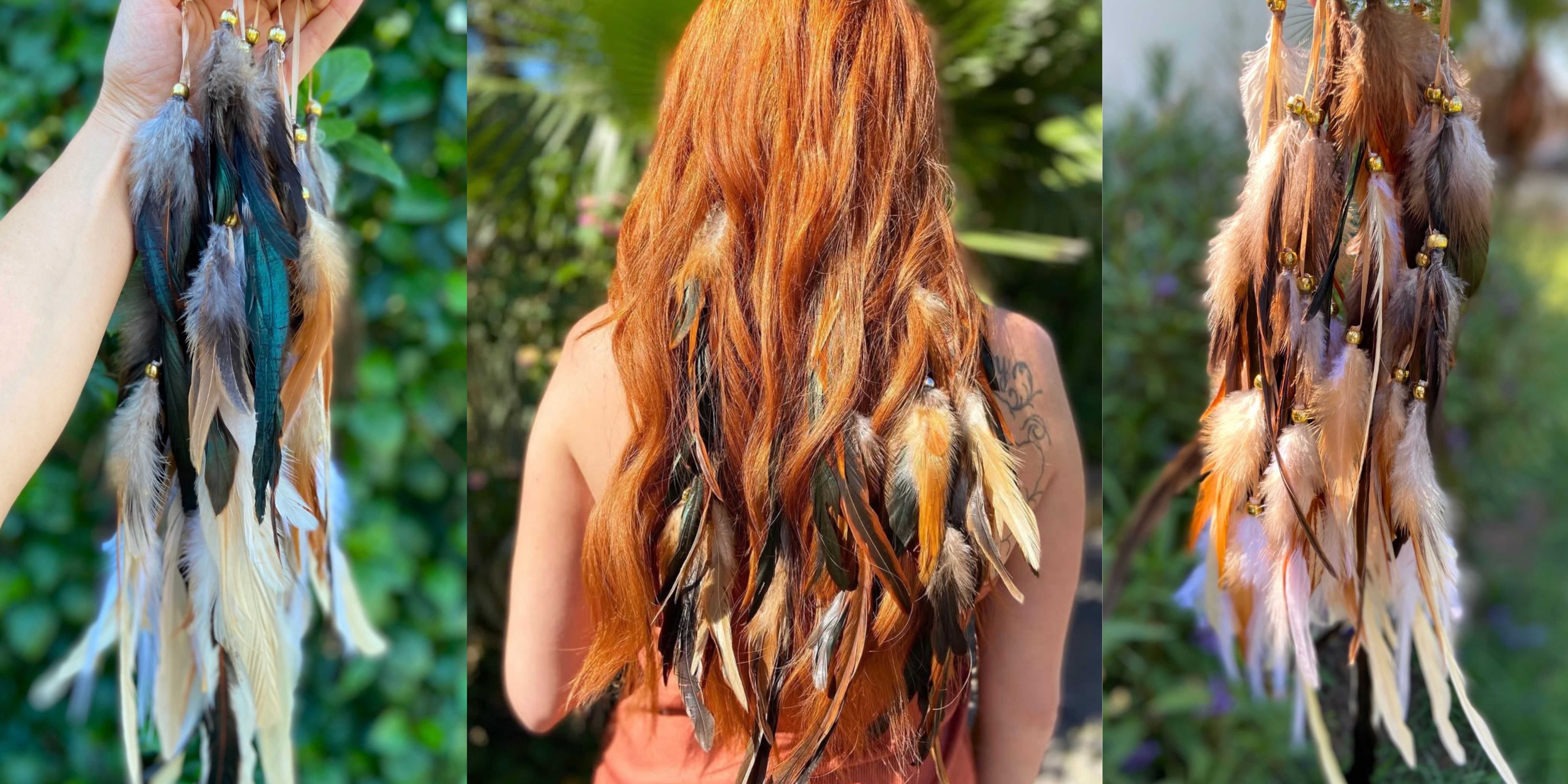 SET OF 3 Feather Locs