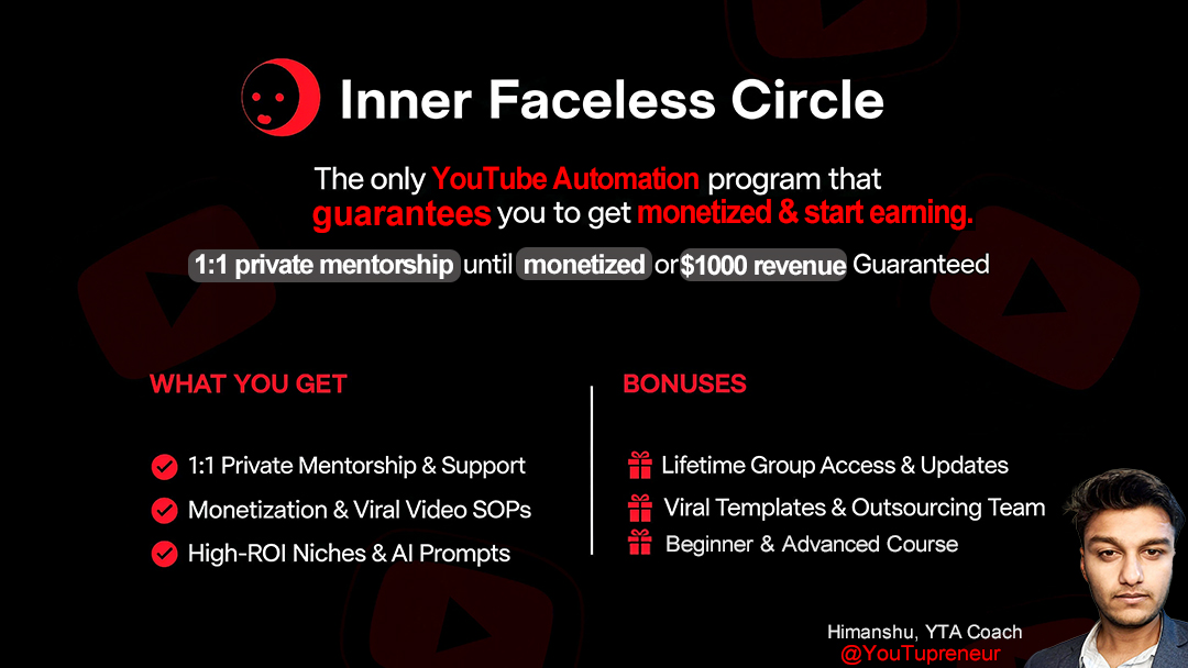 Inner Faceless 1:1 Mentorship