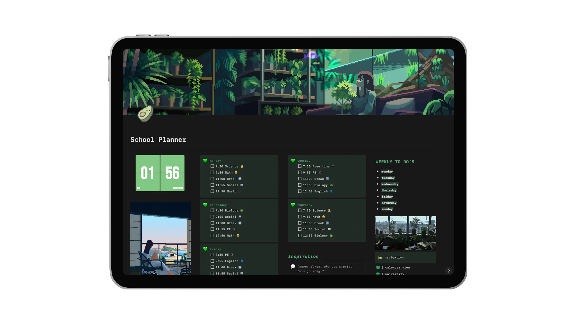 School Planner Green 💚