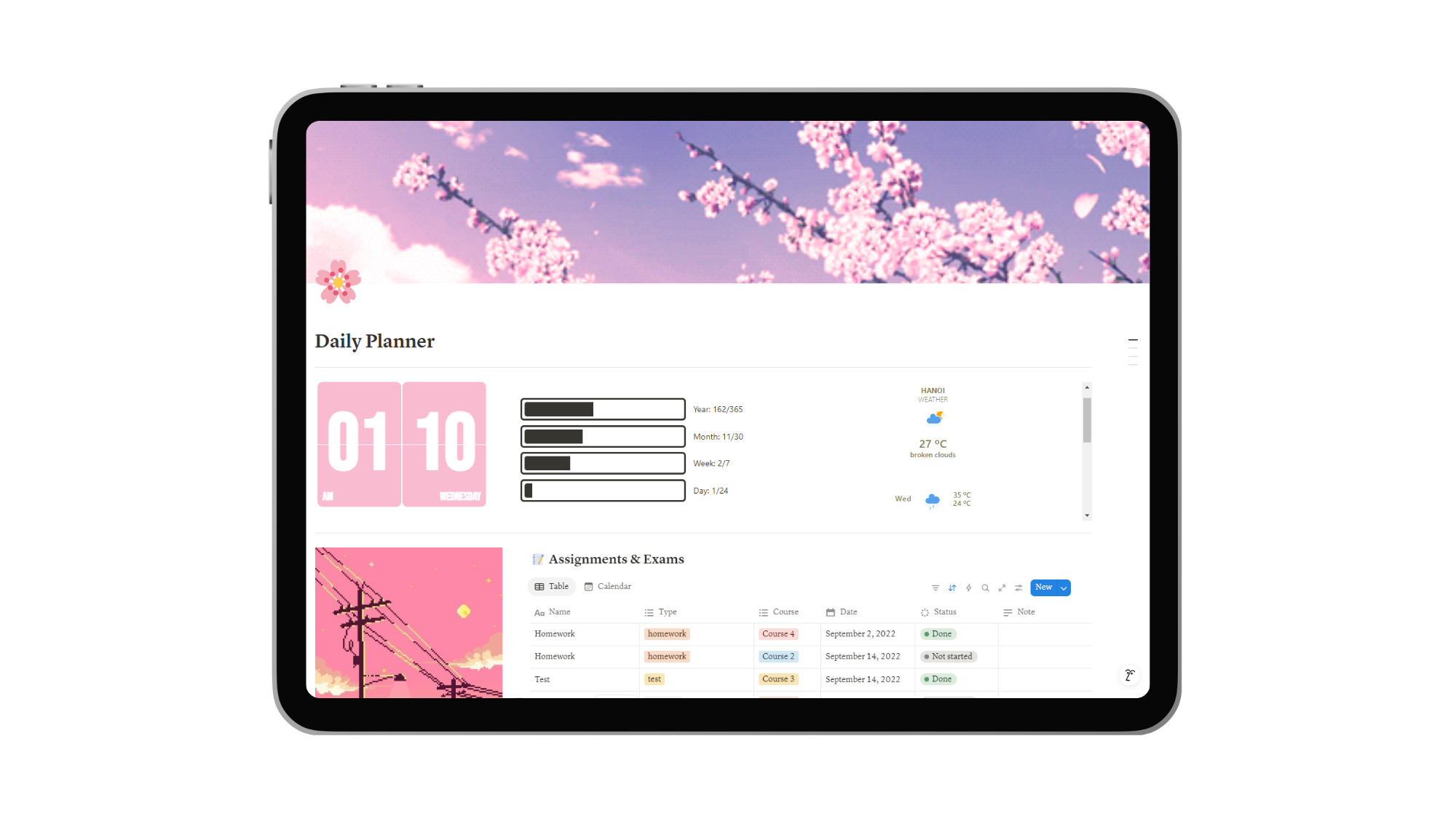 Pink Daily Planner 🌸