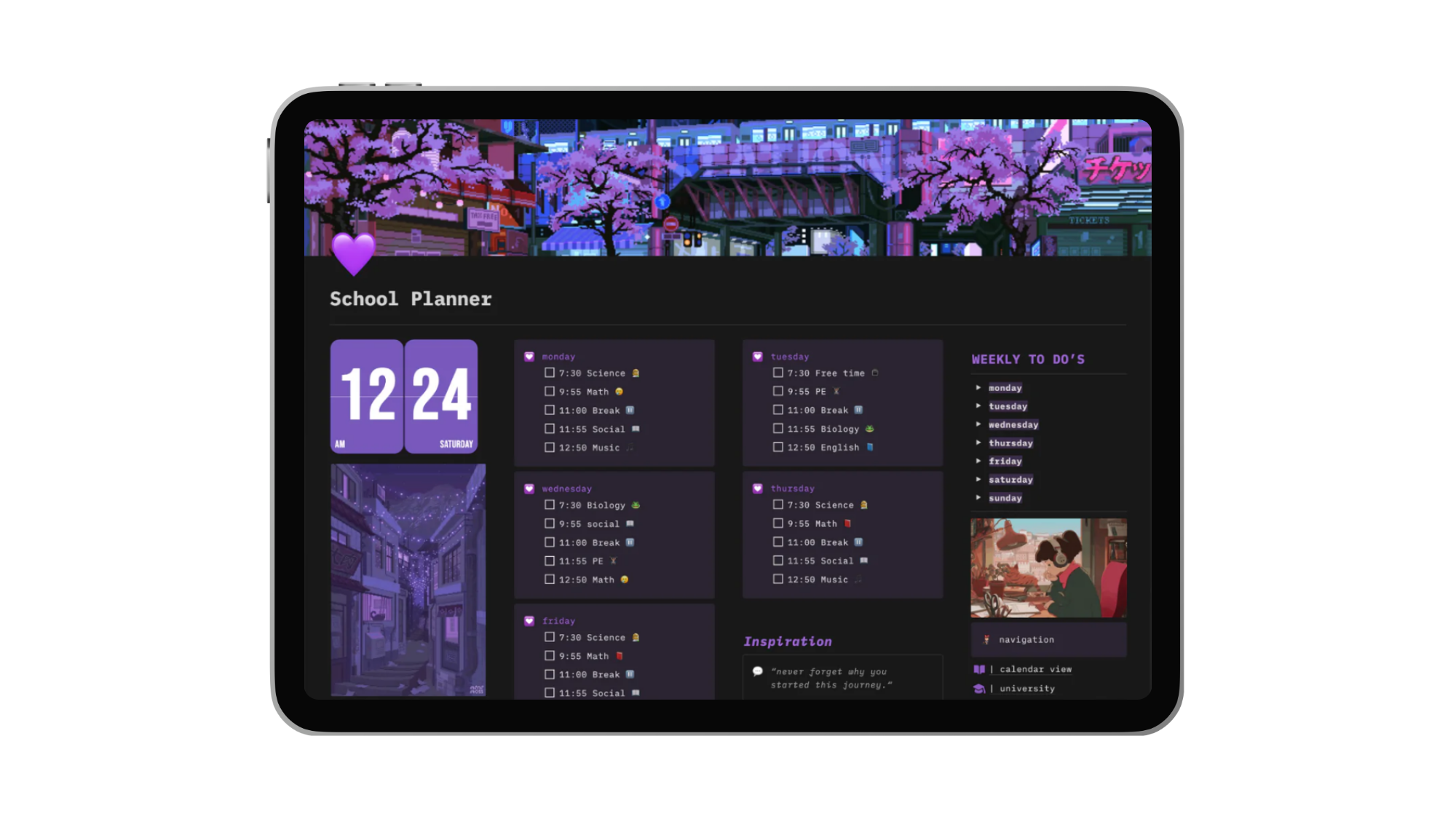 School Planner Purple 💜