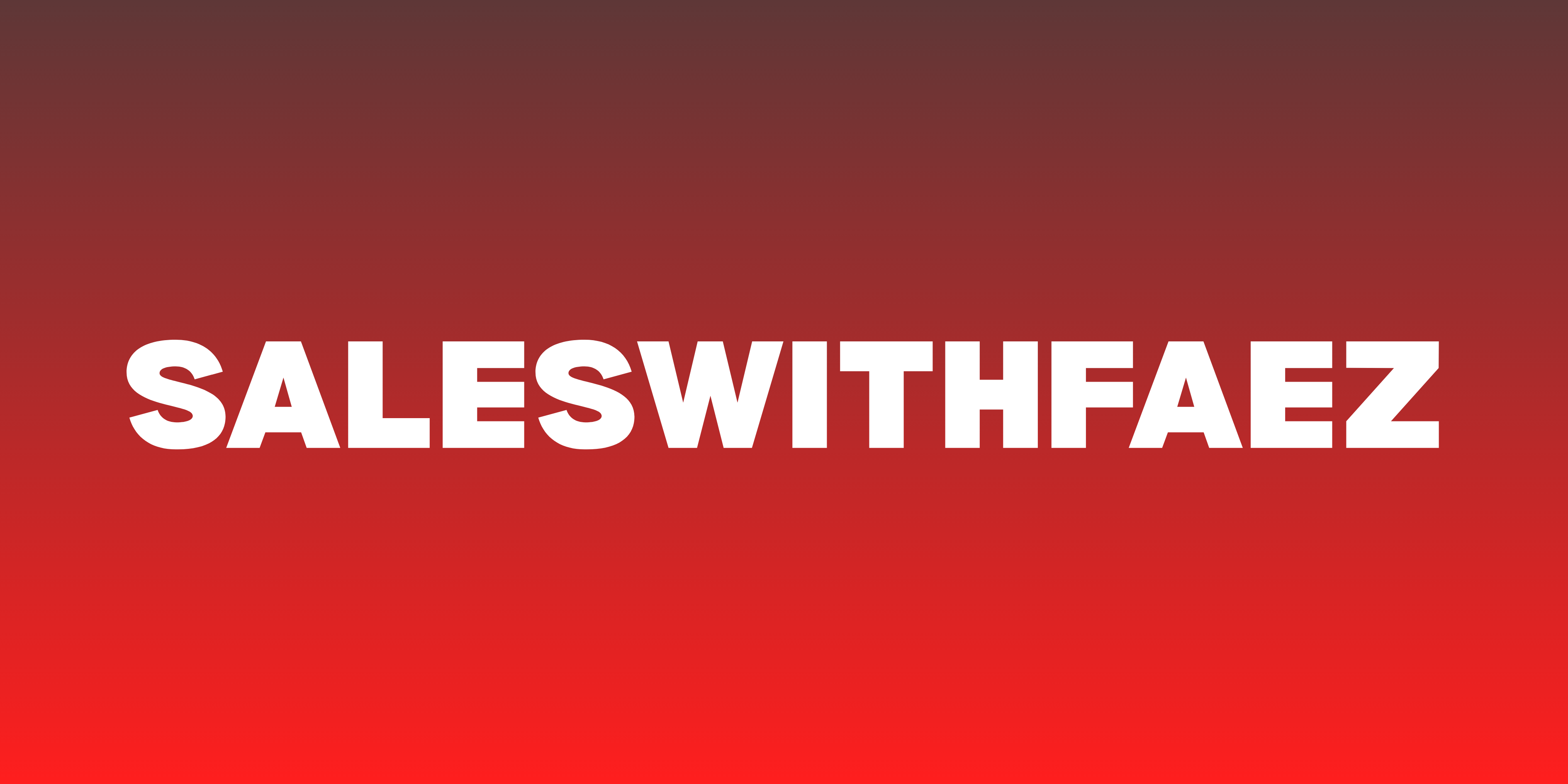 SALESWITHFAEZ — FREE