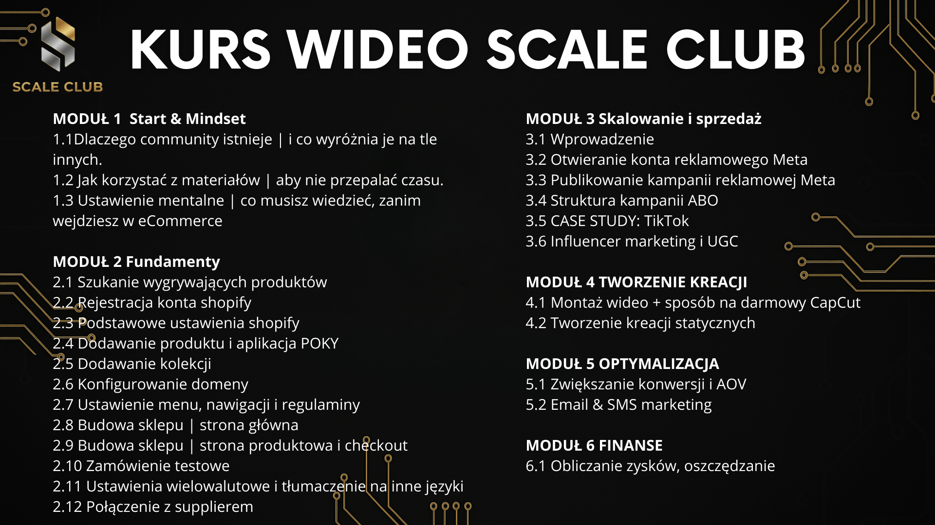 KURS SCALE CLUB