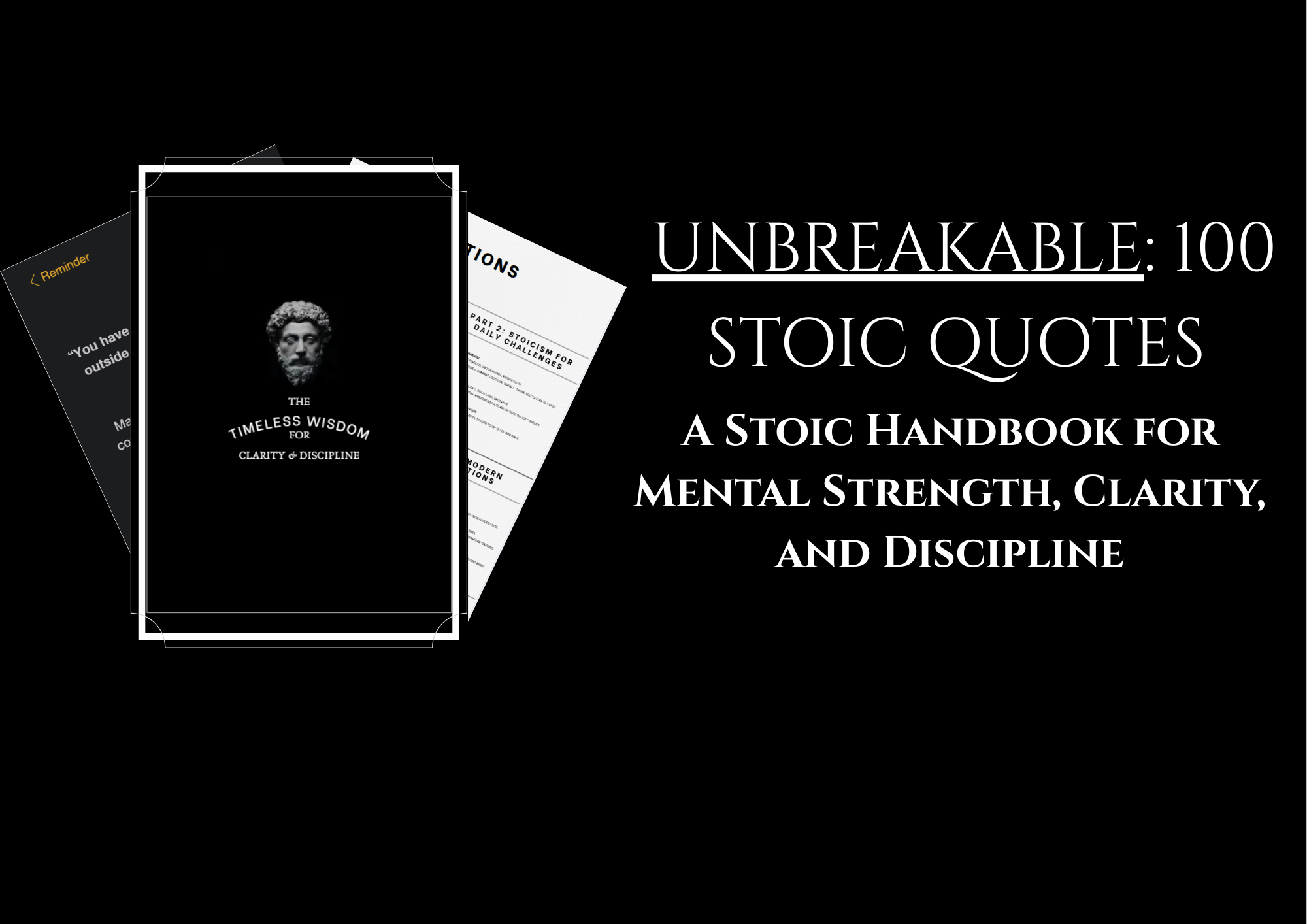 Unbreakable: 100 Stoic Quotes 