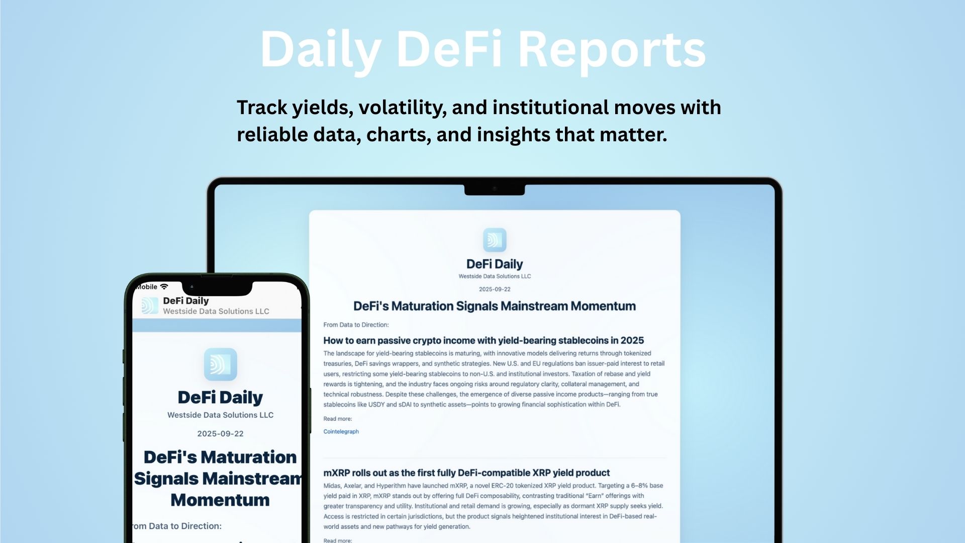 Defi Daily  Reports