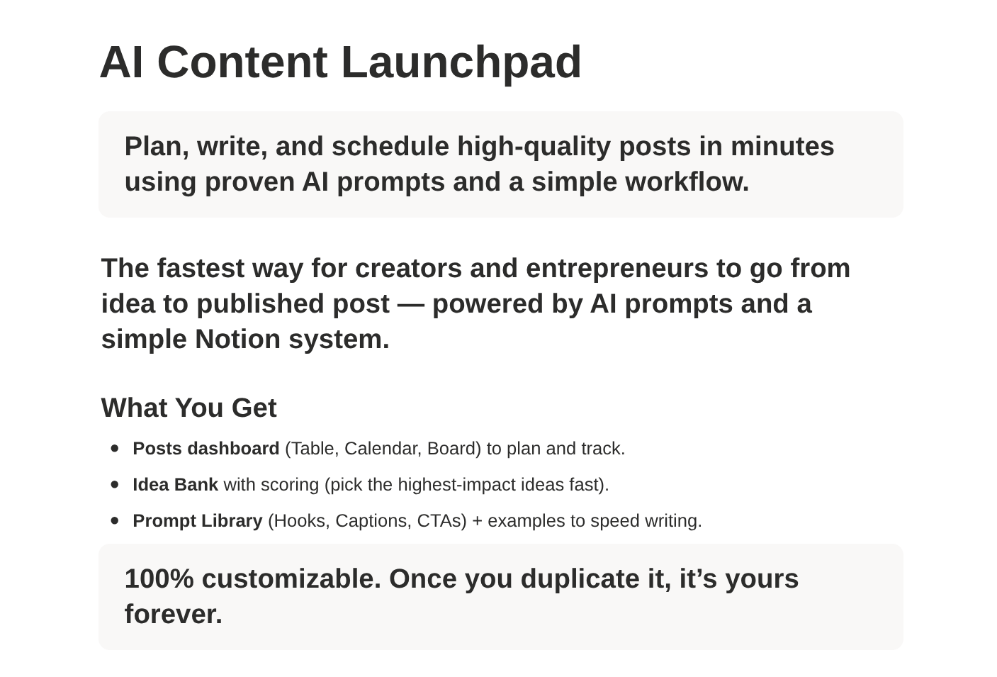 AI Content Launchpad