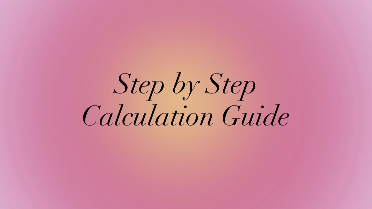 Step-by-Step Calculation Guide