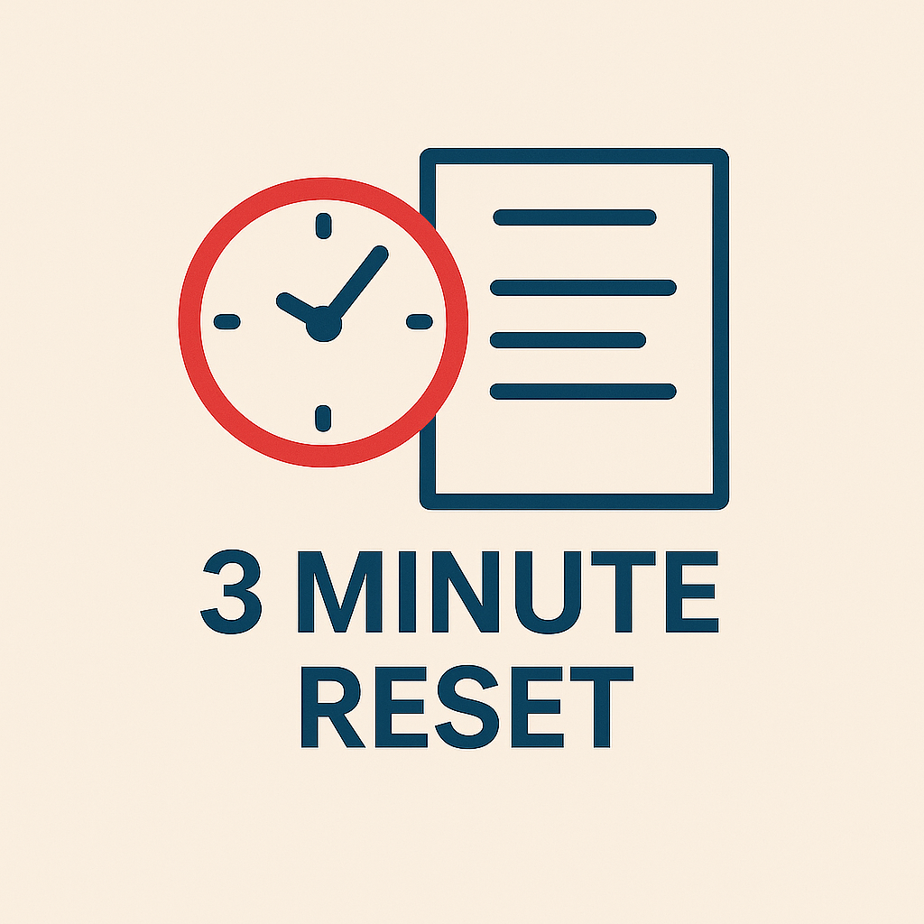3-Minute Caregiver Reset