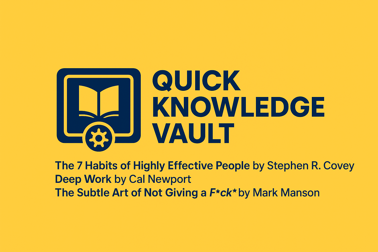 Quick Knowledge Vault
