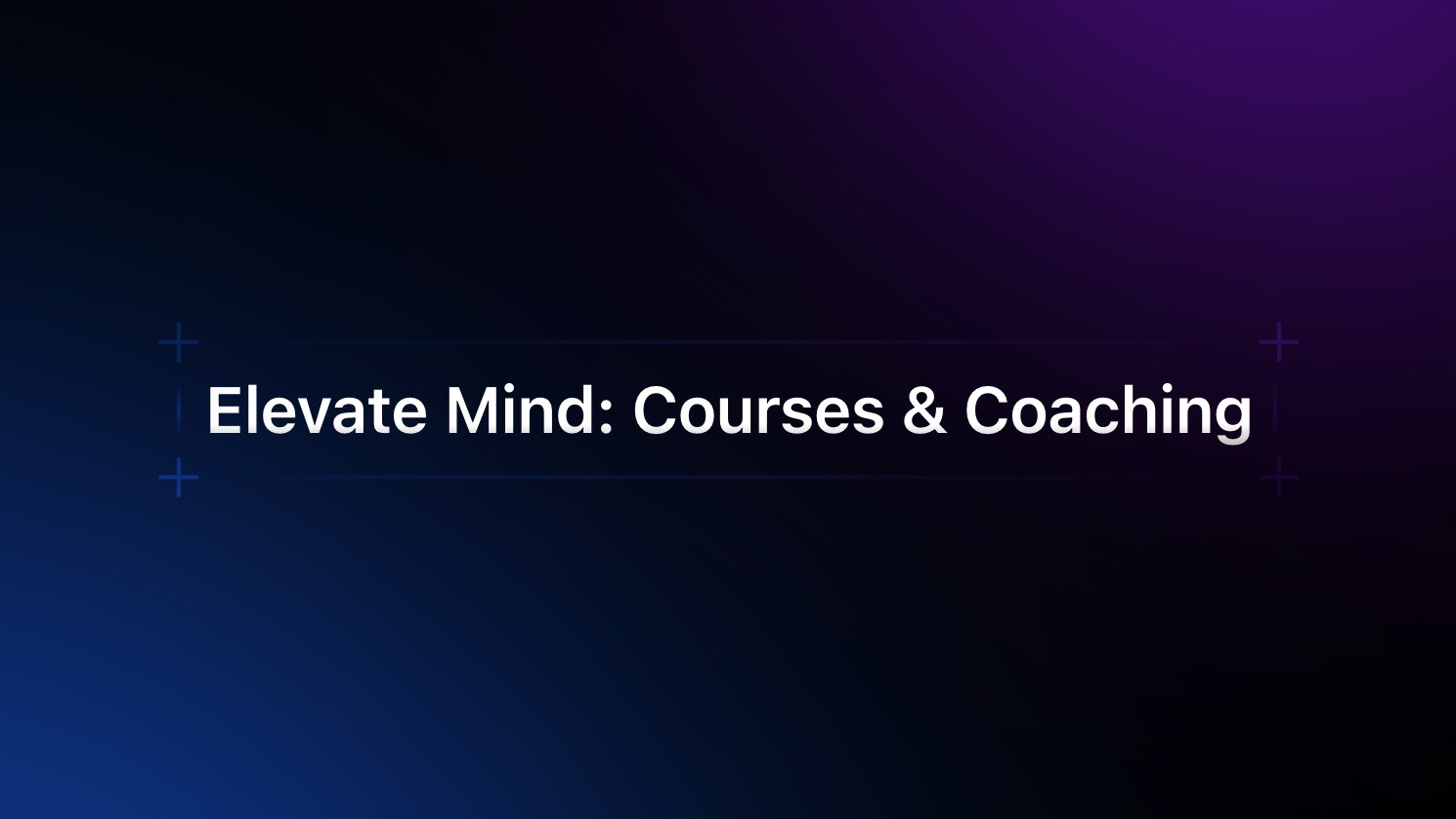 Elevate Mind: Focus Mastery