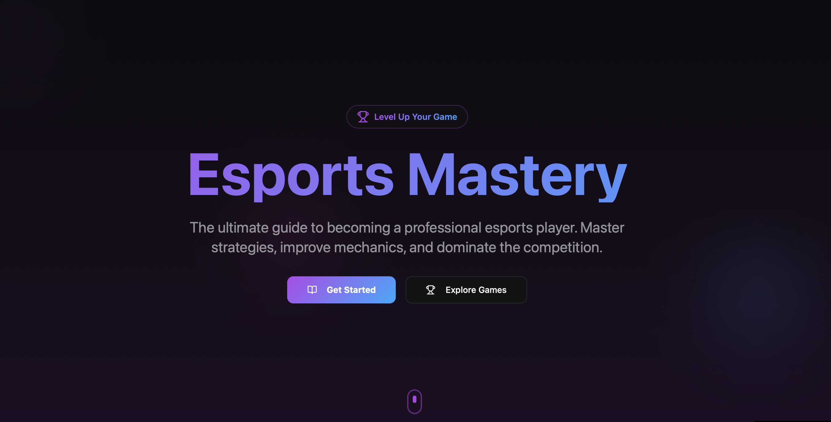 Professional Esports Training