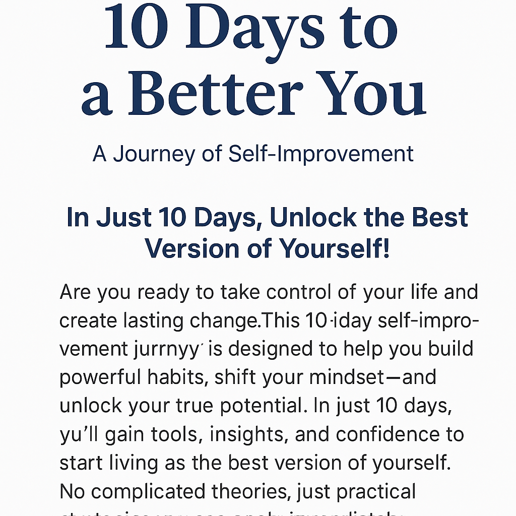 10 Days of Growth: Daily Steps