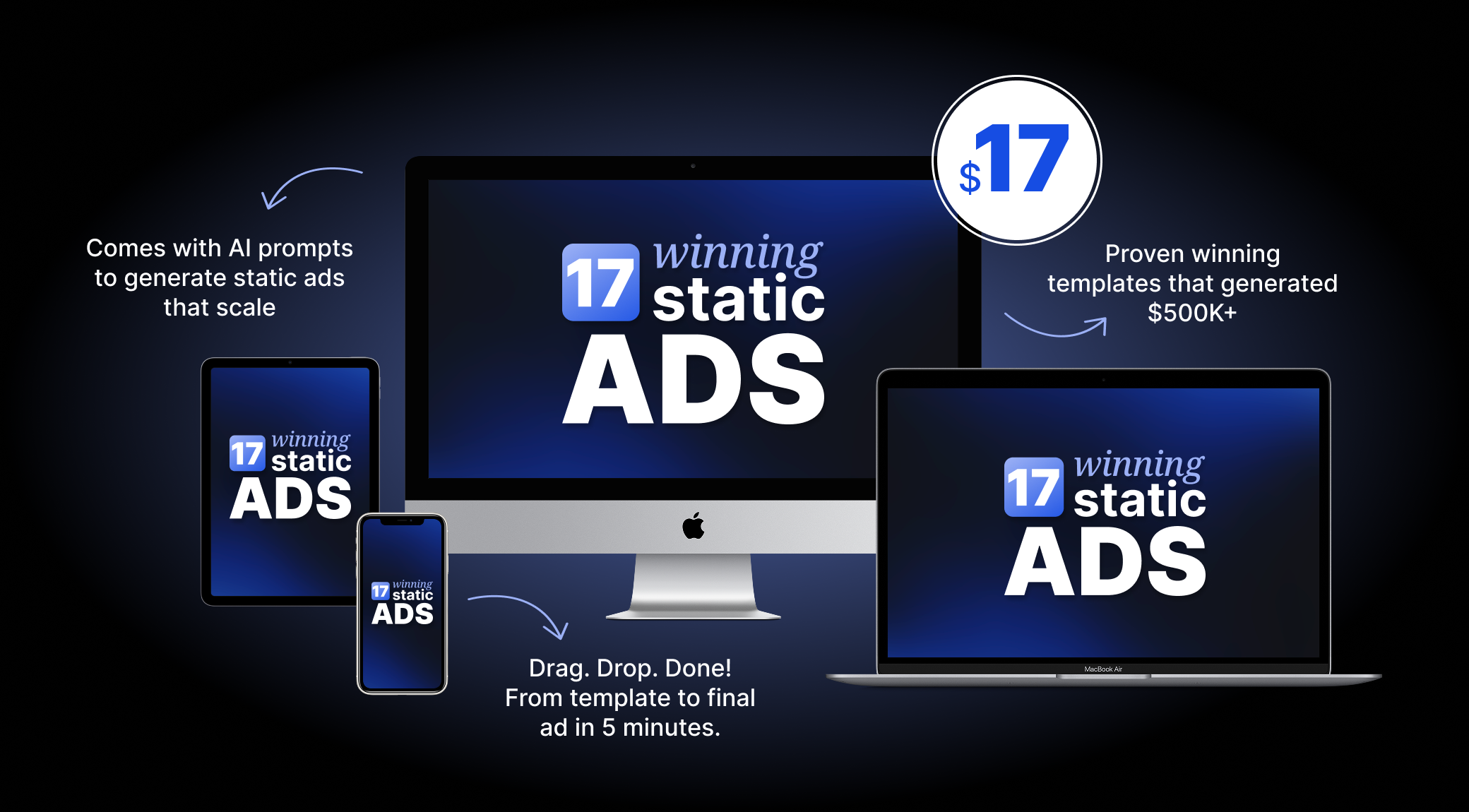 17 WINNING STATIC AD TEMPLATES