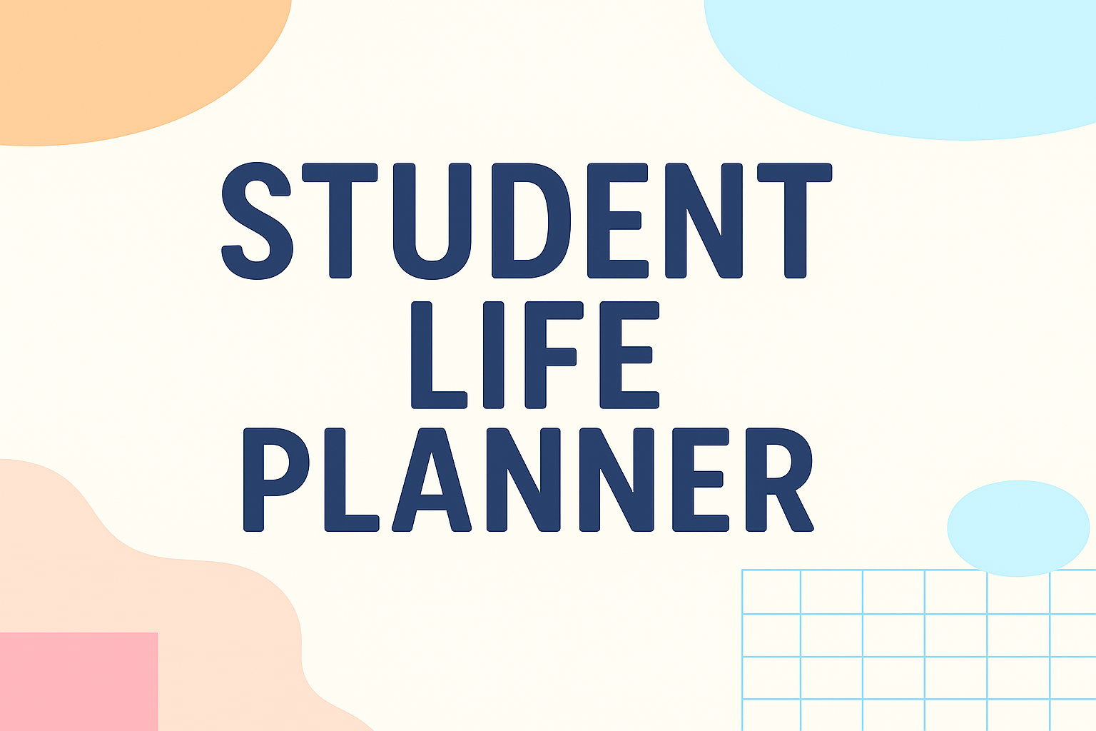 Basic Student Life Planner