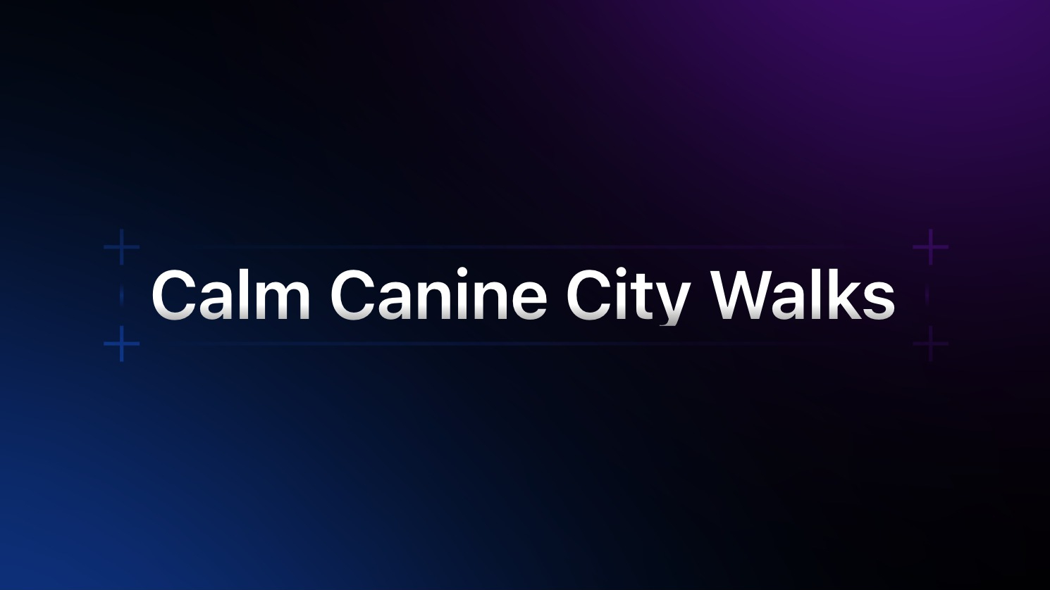 Calm Canine City Walks