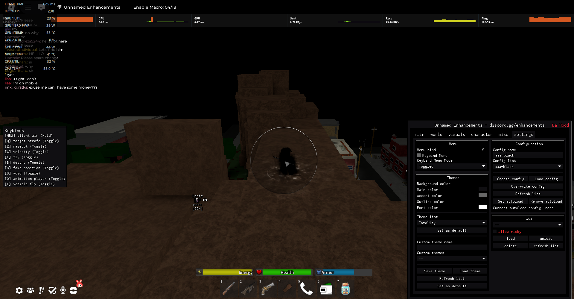 Da hood config