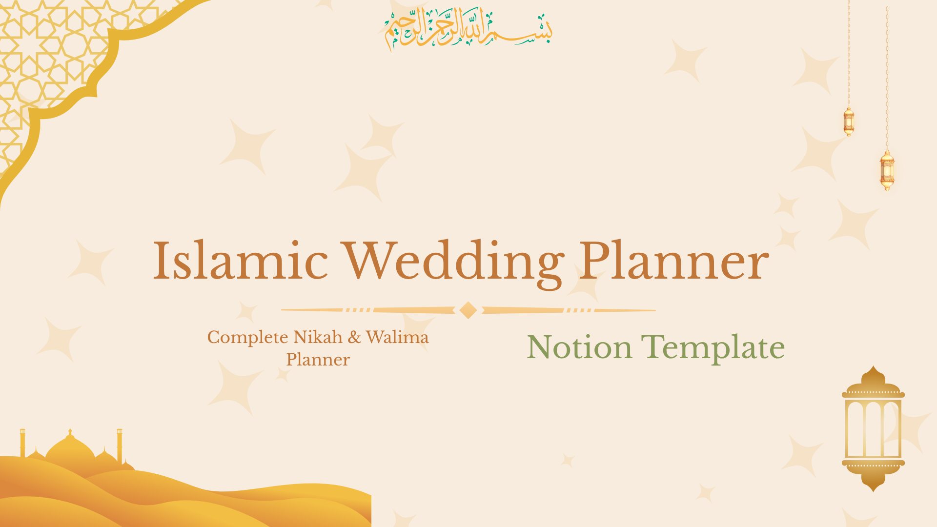 Islamic Wedding Template