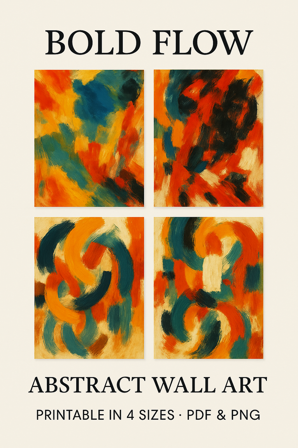 Bold Flow – Abstract Wall Art 