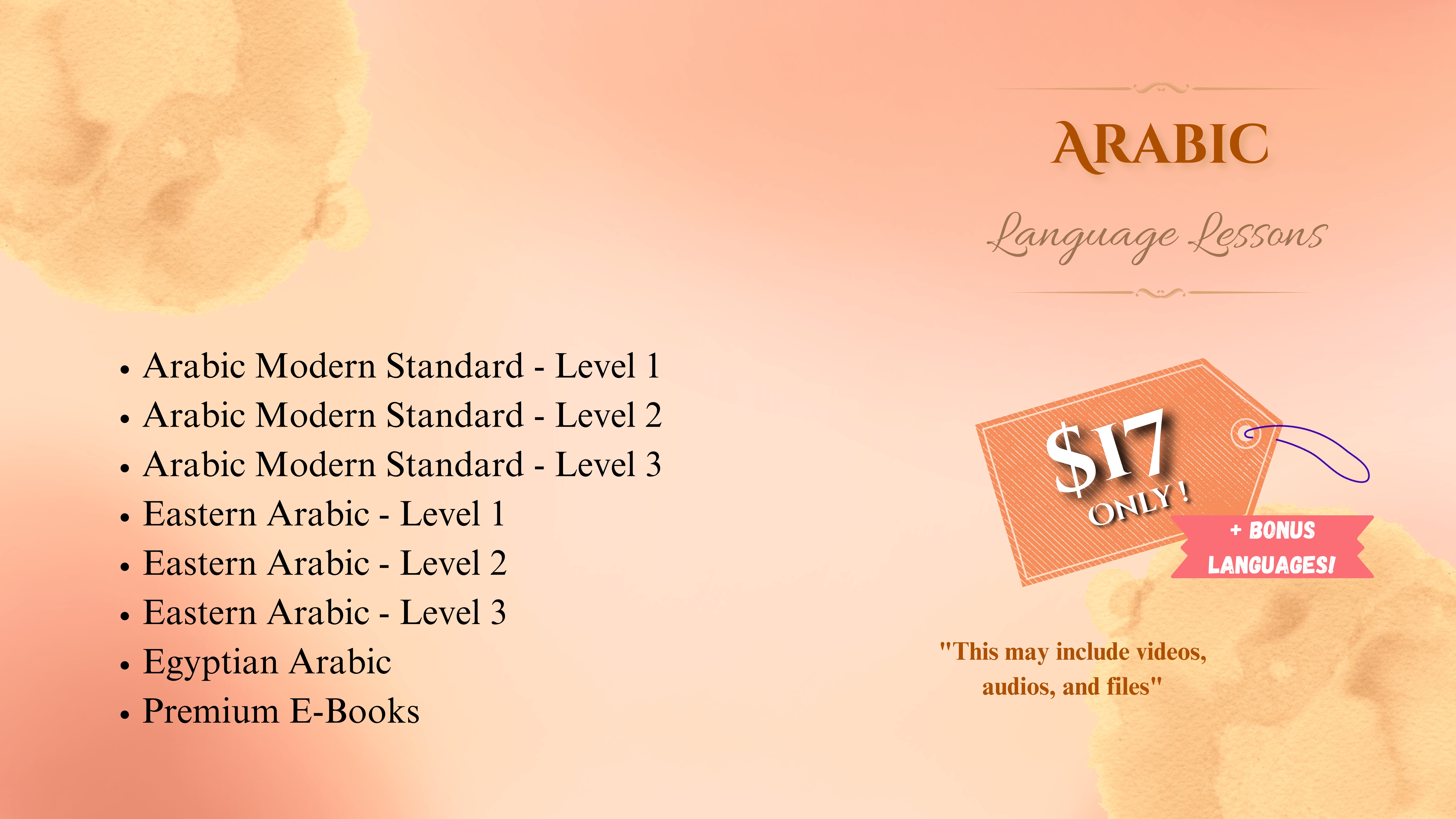 Arabic Language Lessons 