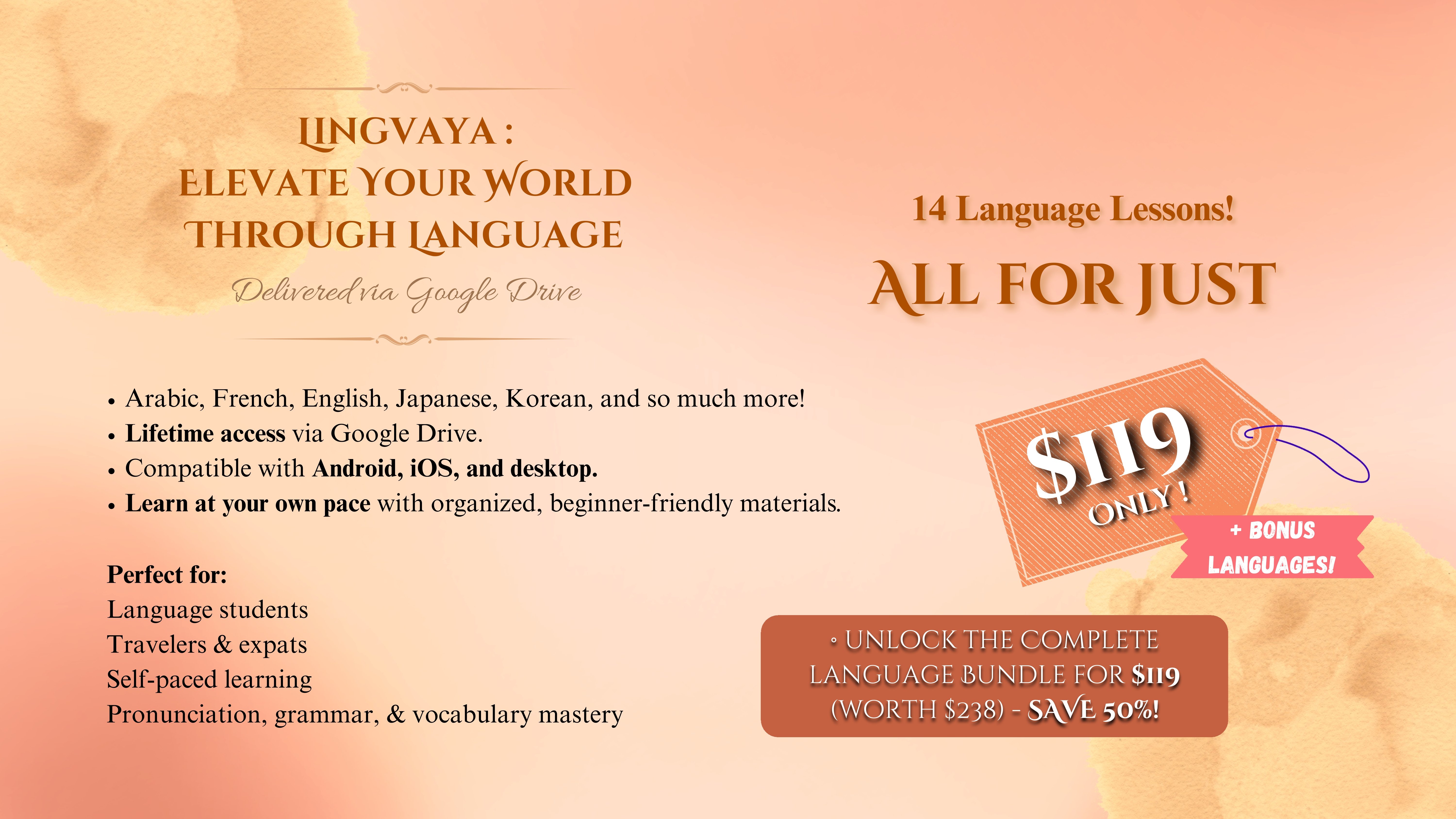 Lingvaya: 14-in-1 Pack