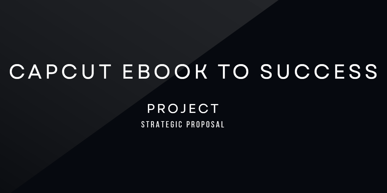 CapCut Ebook to Success