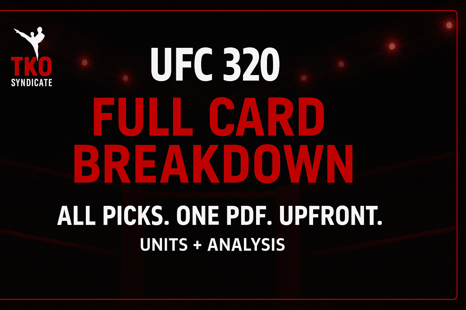 UFC 320 Full Card