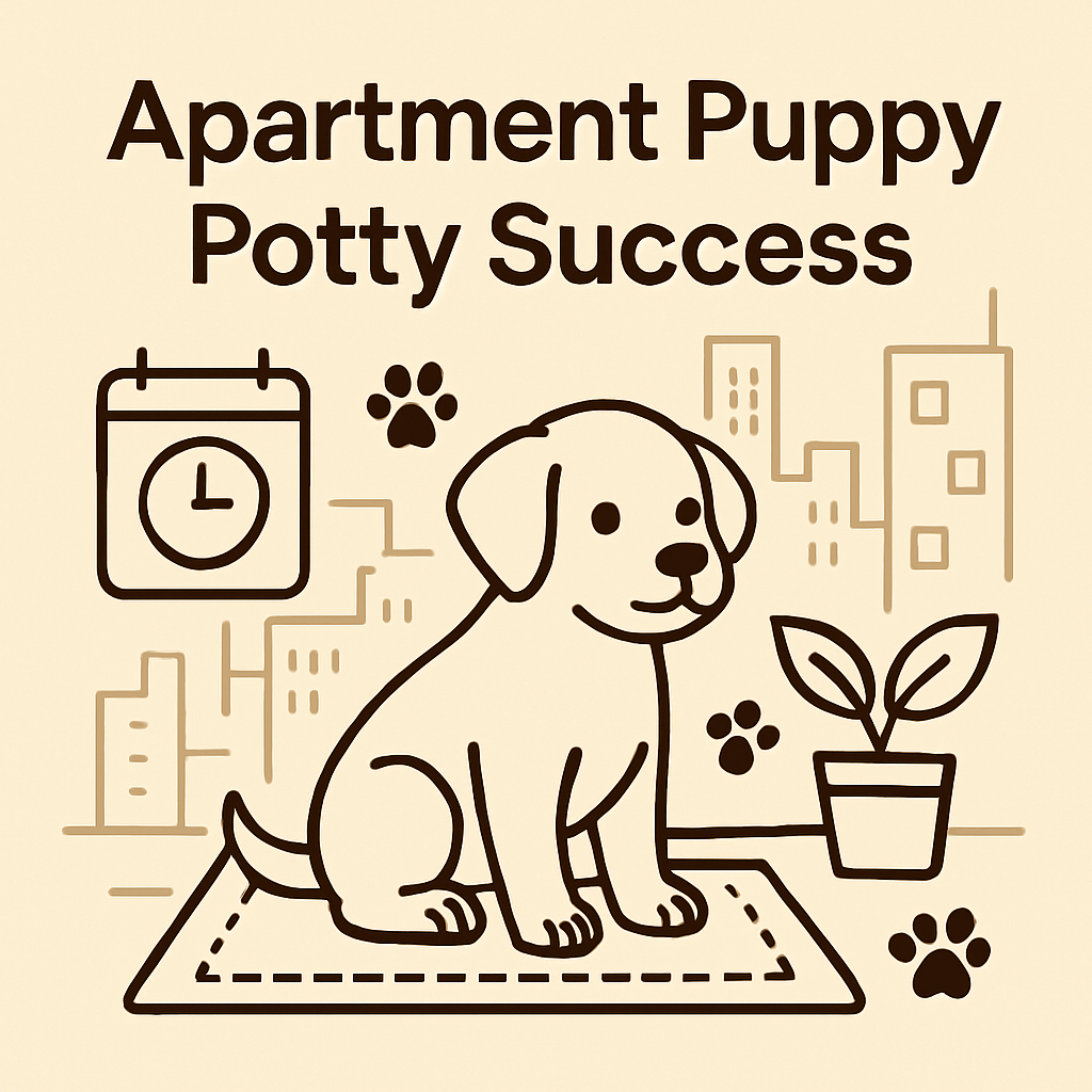 Apartment Puppy Potty success 