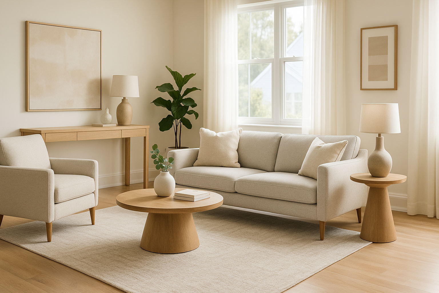 72-Hour Living Room Staging