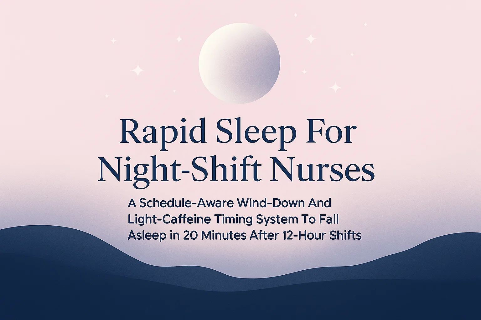 Rapid Sleep For Night Shifts
