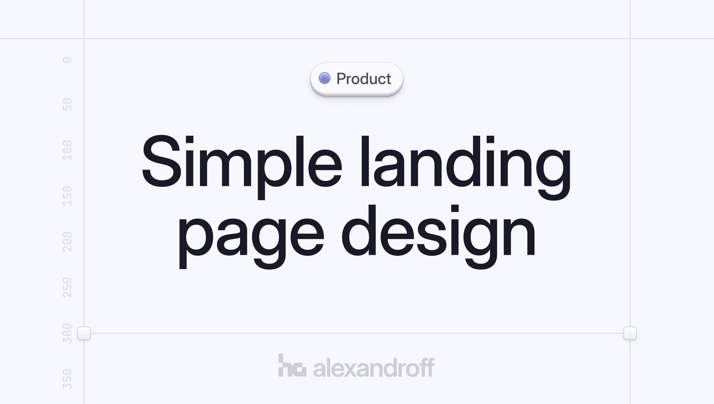Simple landing page