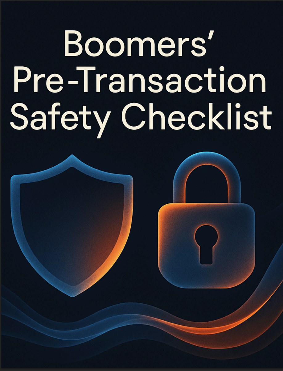 Boomers' Pre Transaction Safet