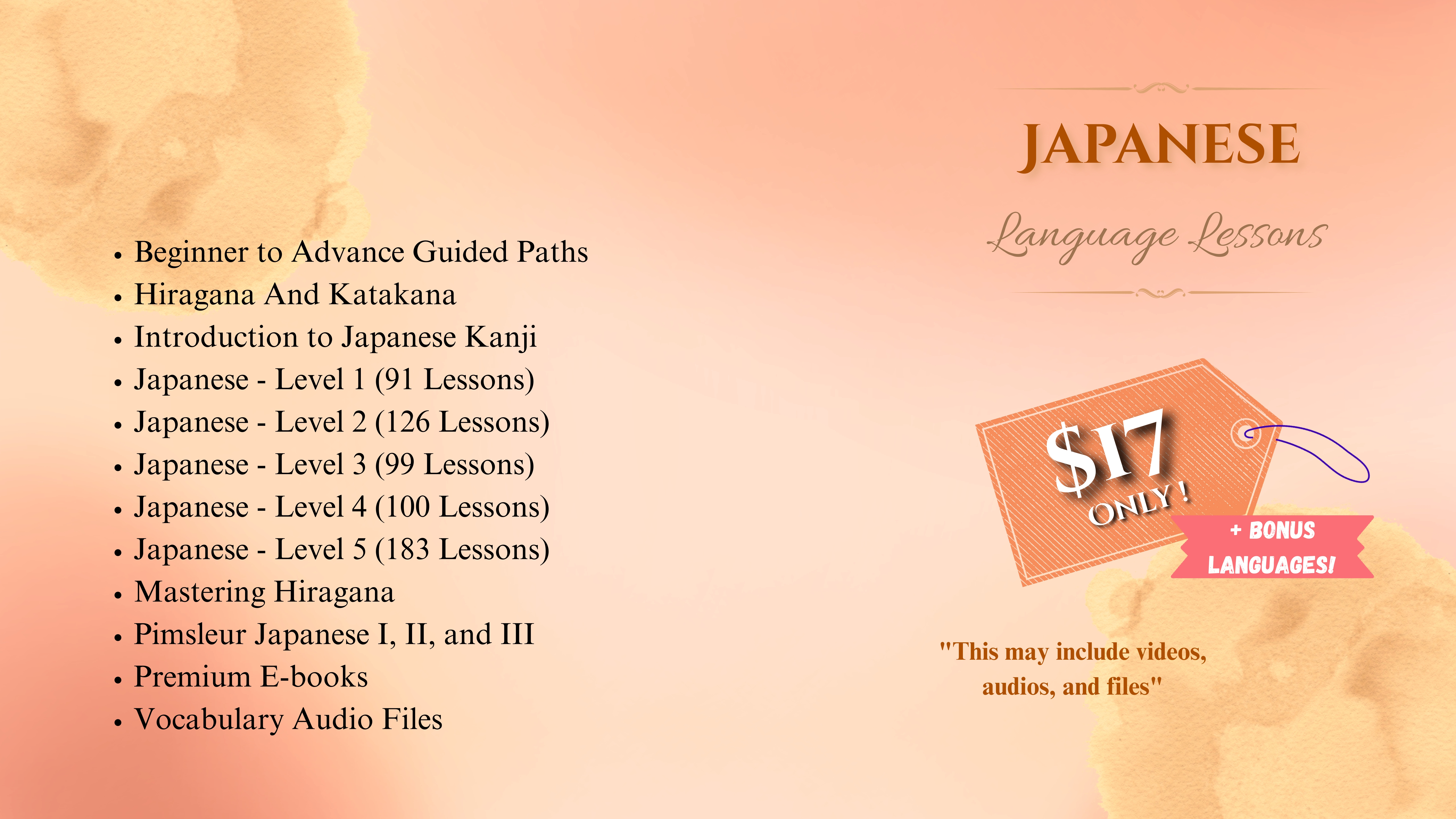 Japanese Language Lessons