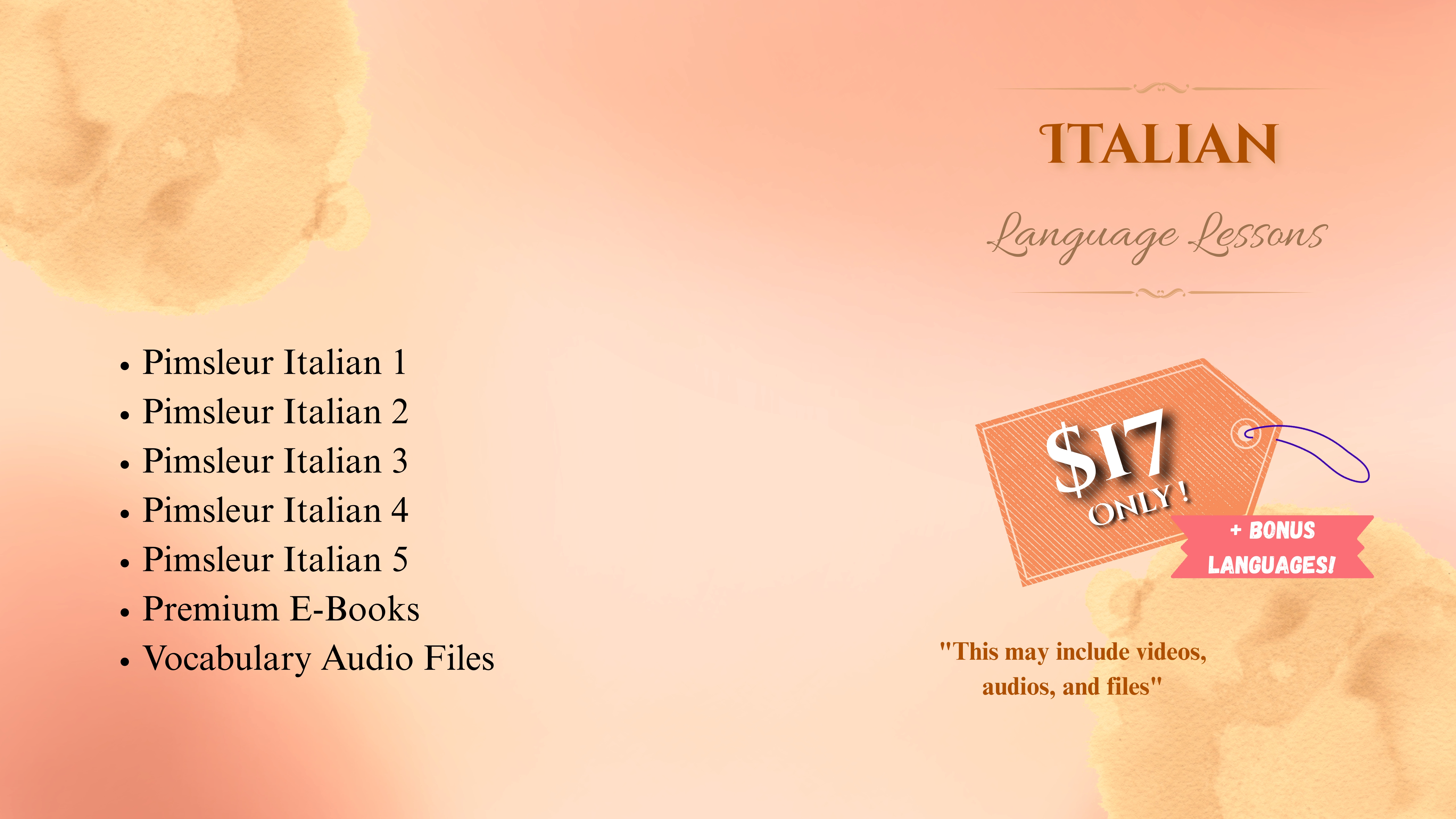Italian Language Lessons