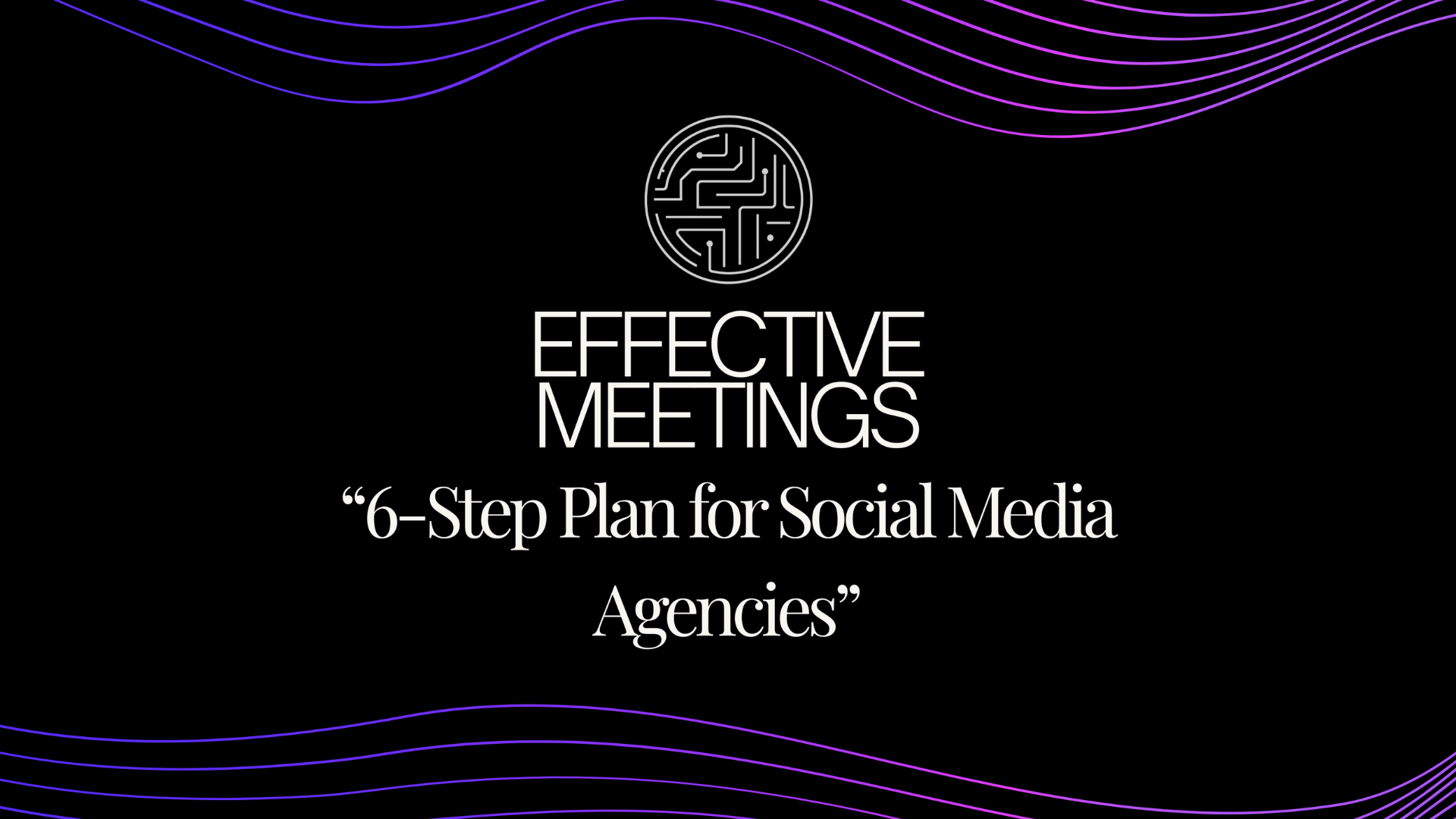 Plan for social media agencies